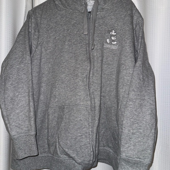 Disney women’s 2x plus full zip hoodie sweater grey. Disneyland - Picture 3 of 9
